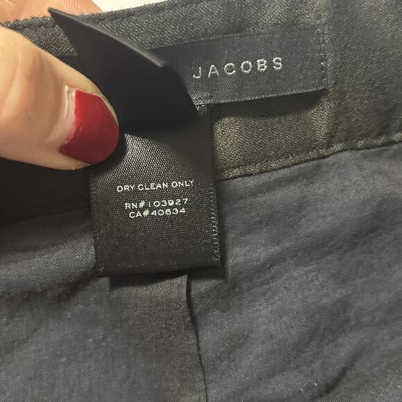 Marc Jacobs Women's 2 Blue Aster Black Silk Blend Mini Skirt Holiday Sexy Y2K - Picture 6 of 9